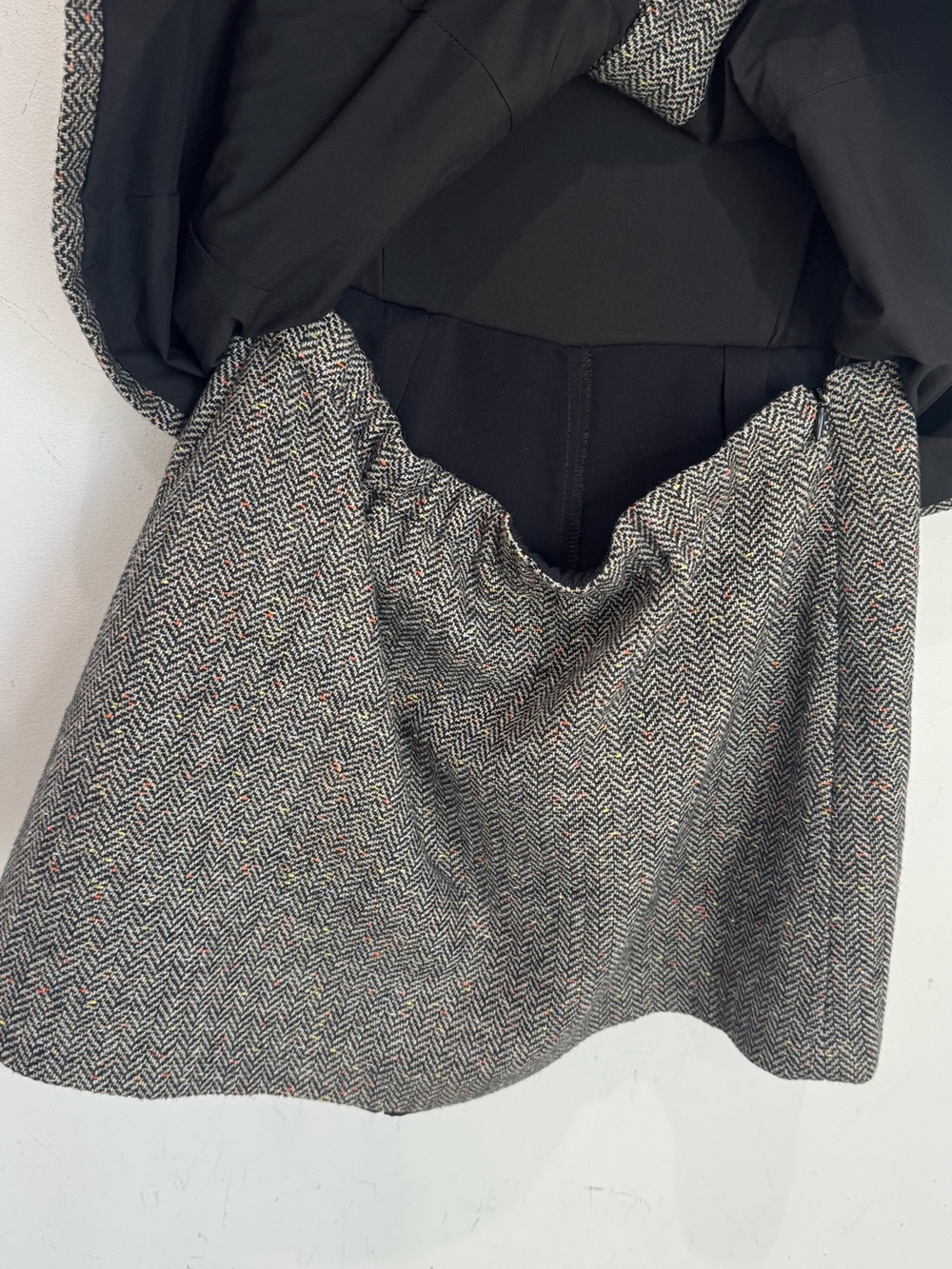 NWT Amanda Uprichard Serena Romper in Black Multi tweed - Picture 9 of 13